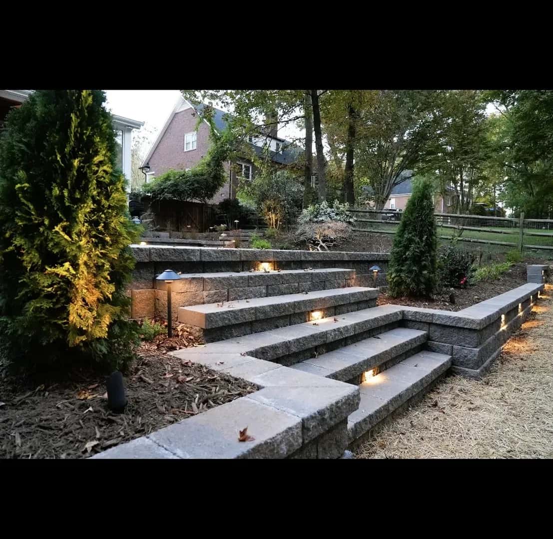 Hardscaping project completed in Charlotte NC